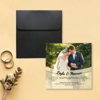 Gelin Damat Resimli Nikah Davetiyesi
